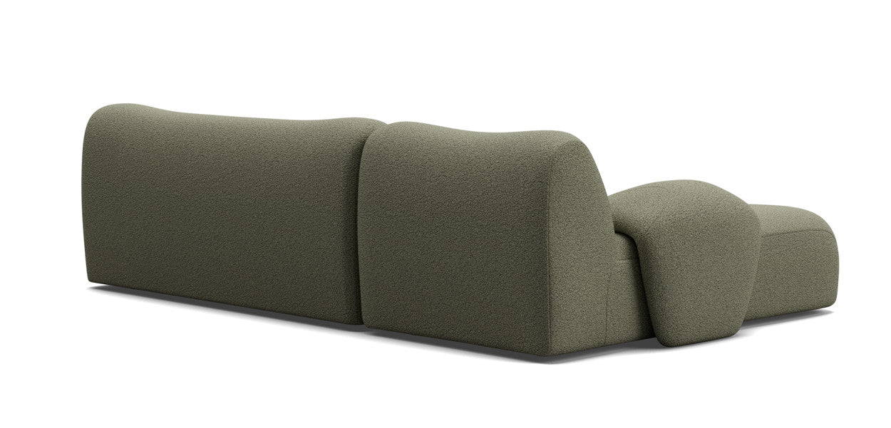 nonno sectional boucle sofa