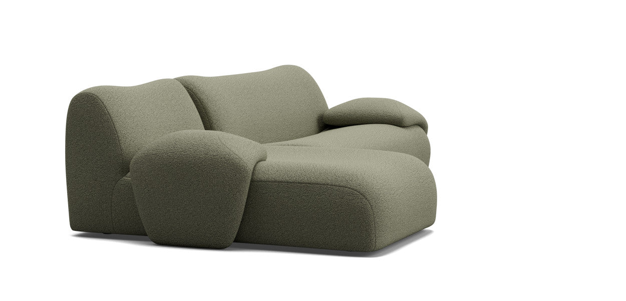 nonno sectional boucle sofa