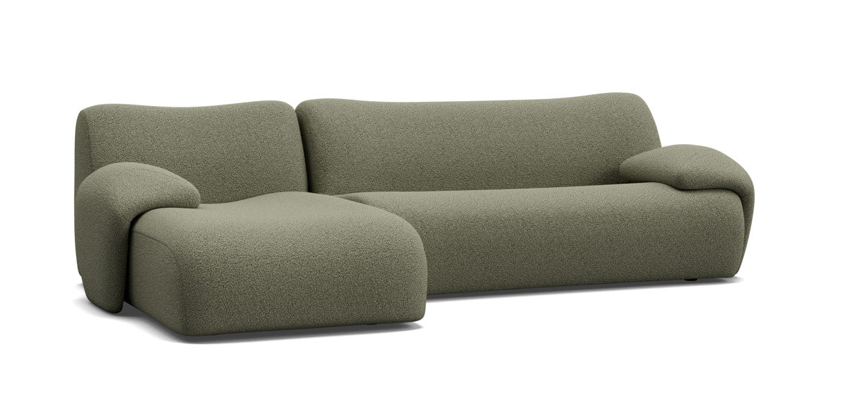 nonno sectional boucle sofa