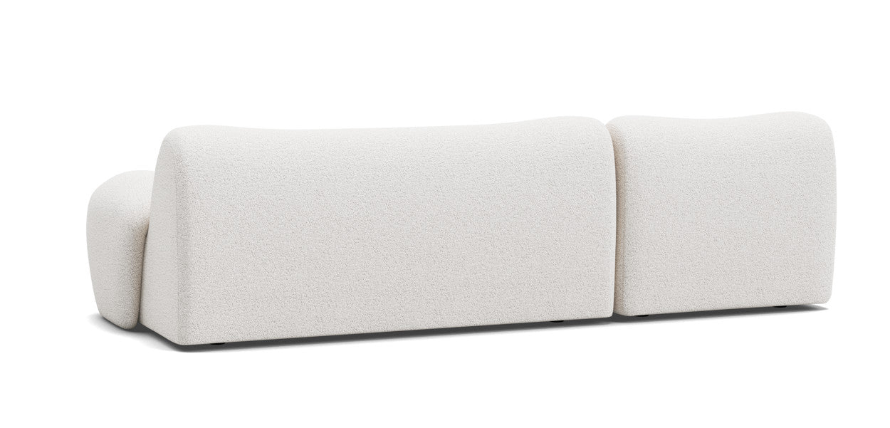 nonno sectional boucle sofa