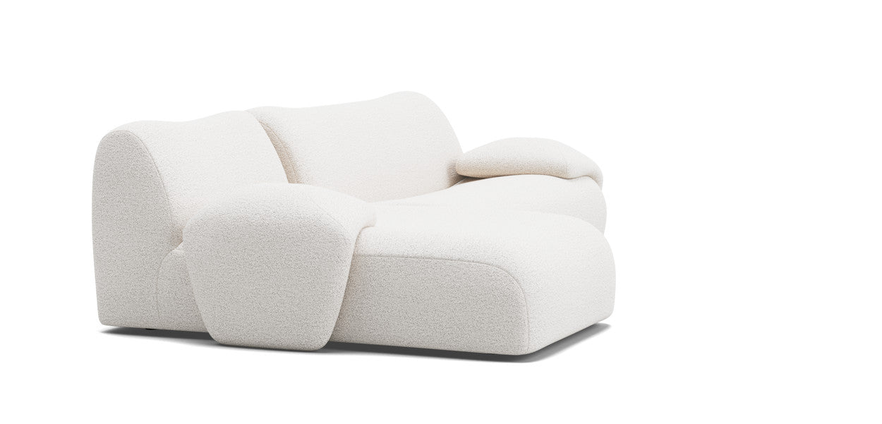 nonno sectional boucle sofa