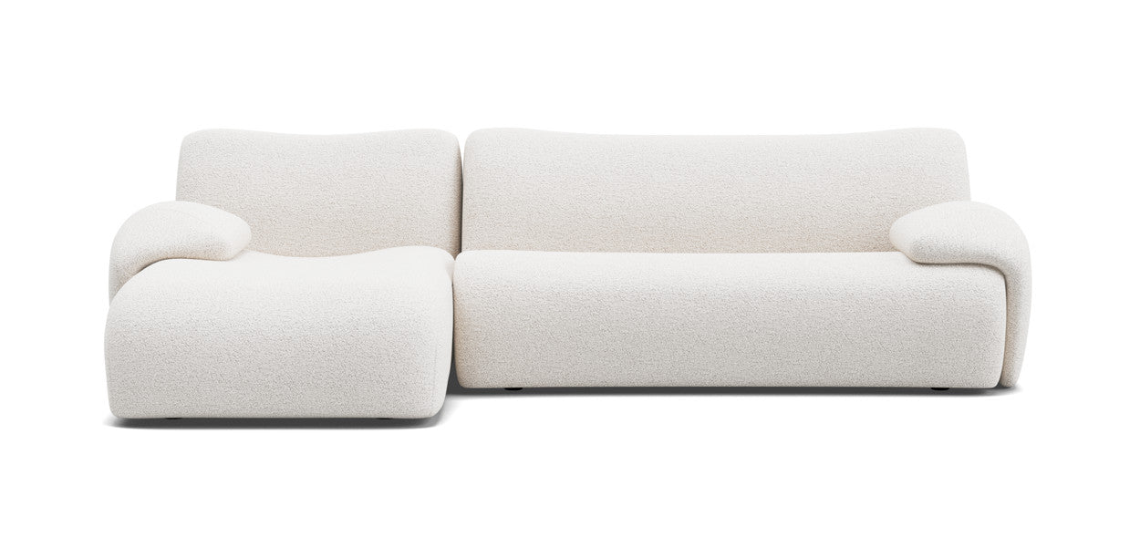 nonno sectional boucle sofa