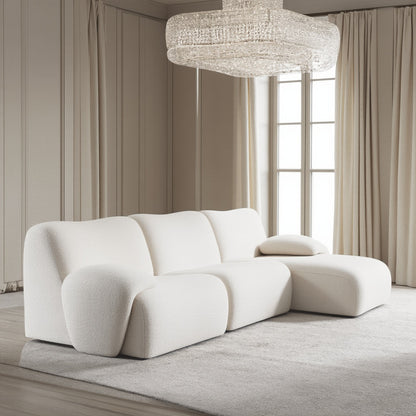 nonno sectional boucle sofa