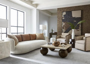 Pallo Travertine Coffee Table - DorsaPallo Travertine Coffee TablePure Travertine Raw