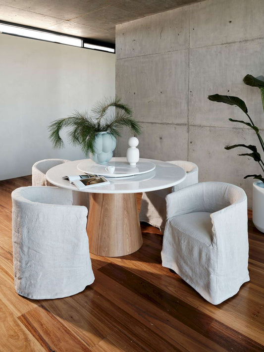 pasto boucle dining chair