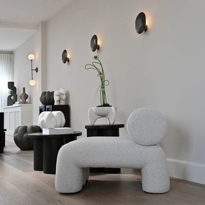 rastrello boucle lounge chair