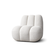 Front product view of the Mano Boucle Lounge Chair by DORSA