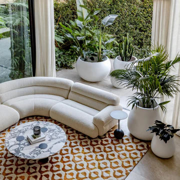 santuario "L" shaped sectional sofa