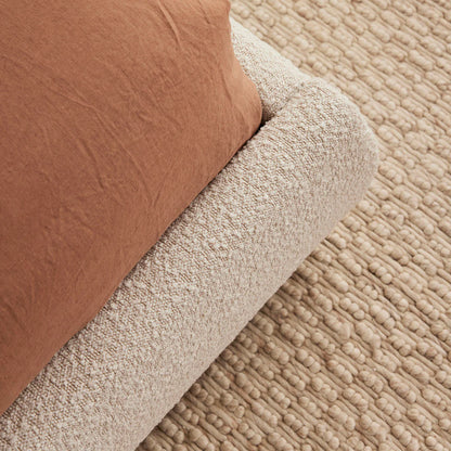 sbalorditiva king boucle bedframe