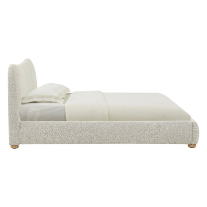 sbalorditiva king boucle bedframe