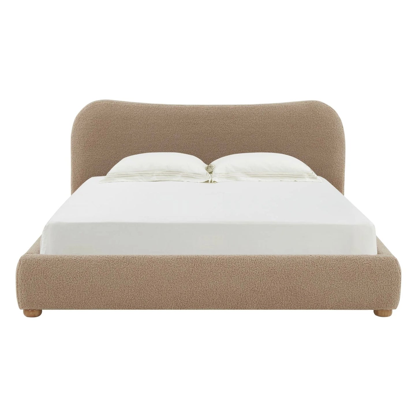 sbalorditiva king boucle bedframe