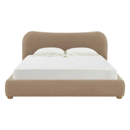 sbalorditiva king boucle bedframe