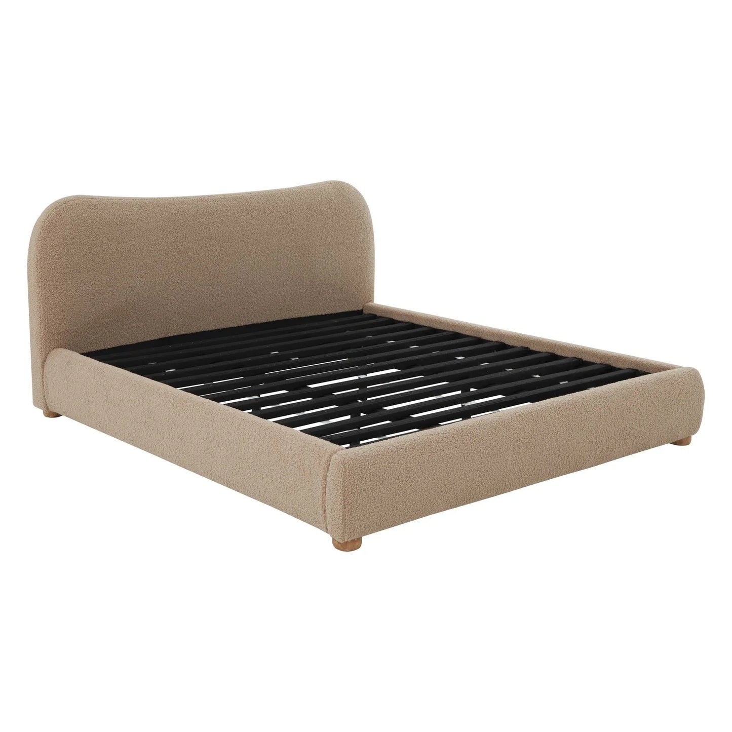 sbalorditiva king boucle bedframe