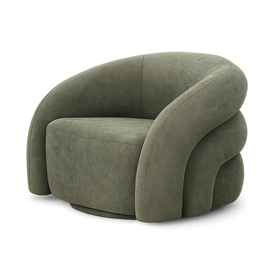 Semplicità Suede Lounge Chair