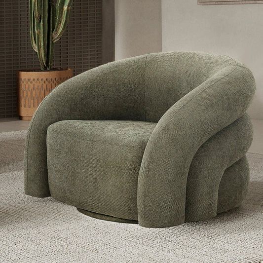 semplicità suede lounge chair