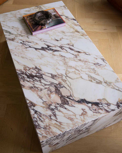solida low marble table